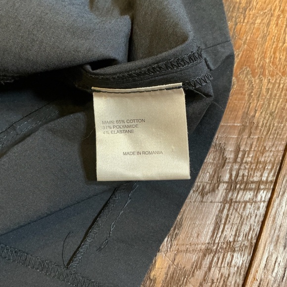 Karen Millen Black Cotton Blend Button Front Sheath Dress Size 8 US - Picture 9 of 11